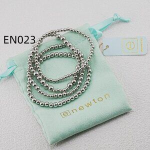 Enewton Platinum Bead Bracelet Set